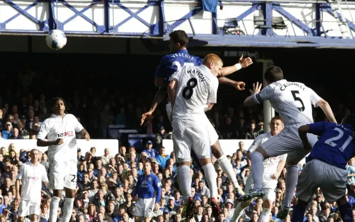 Framed Print : Apostolos Vellios Scores Everton's Second Goal vs. Wigan Athletic (September 17, 2011, Barclays Premier League) Framed Print : Apostolos Vellios Scores Everton's Second Goal vs. Wigan Athletic (September 17, 2011, Barclays Premier League)