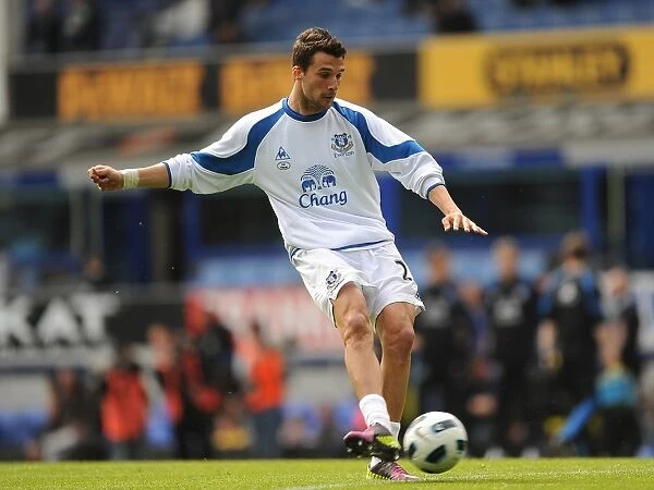 Apostolos Vellios Scores the Thrilling Winning Goal for Everton Against Blackburn Rovers at Goodison Park (16 April 2011)