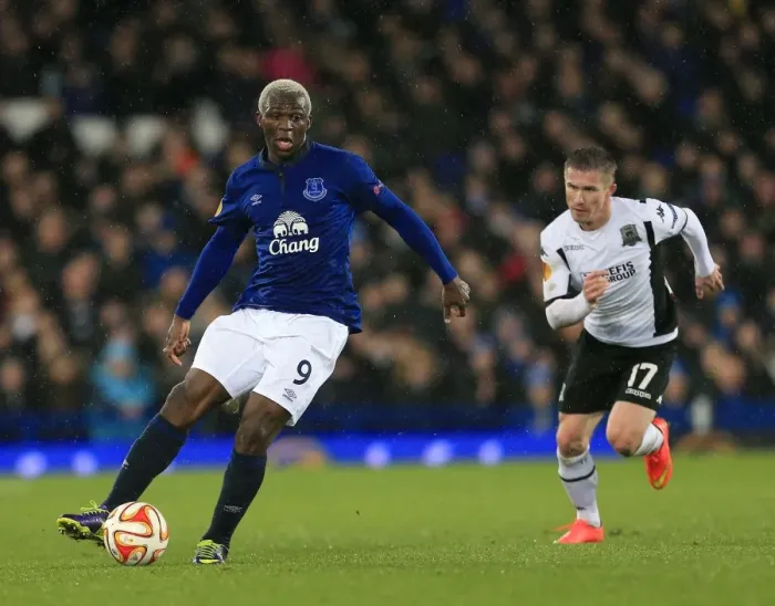 Framed Print : Arouna Kone in Action: Everton vs FK Krasnodar, UEFA Europa League Group H, Goodison Park