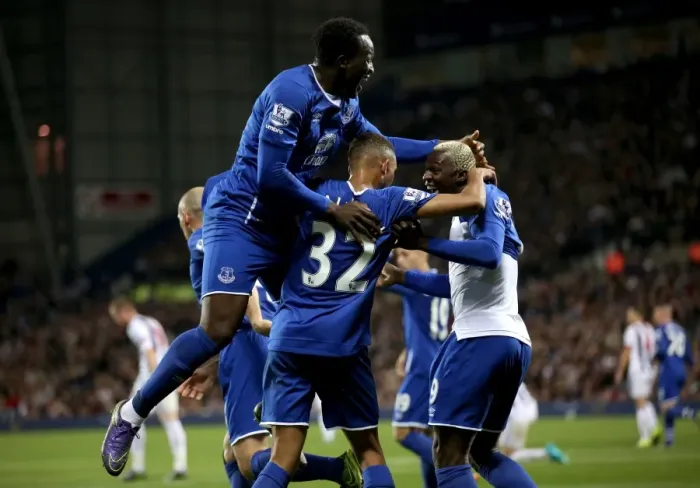 Framed Print : Arouna Kone's Brace: Everton's Victory Moment at West Bromwich Albion Framed Print : Arouna Kone's Brace: Everton's Victory Moment at West Bromwich Albion