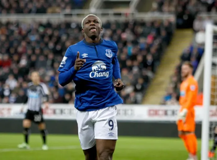 Framed Print : Arouna Kone's Thrilling Goal Celebration: Everton's First Victory Strike Against Newcastle United in Barclays Premier League Framed Print : Arouna Kone's Thrilling Goal Celebration: Everton's First Victory Strike Against Newcastle United in Barclays Premier League