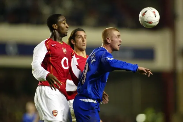 Framed Print : Arsenal's Triumph: 3-1 Over Everton (Season 04-05) Framed Print : Arsenal's Triumph: 3-1 Over Everton (Season 04-05)