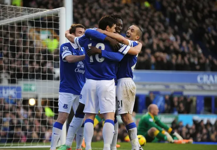 Framed Print : Barclays Premier League - Everton v Norwich City - Goodison Park