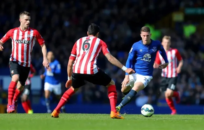 Framed Print : Barclays Premier League - Everton v Southampton - Goodison Park Framed Print : Barclays Premier League - Everton v Southampton - Goodison Park