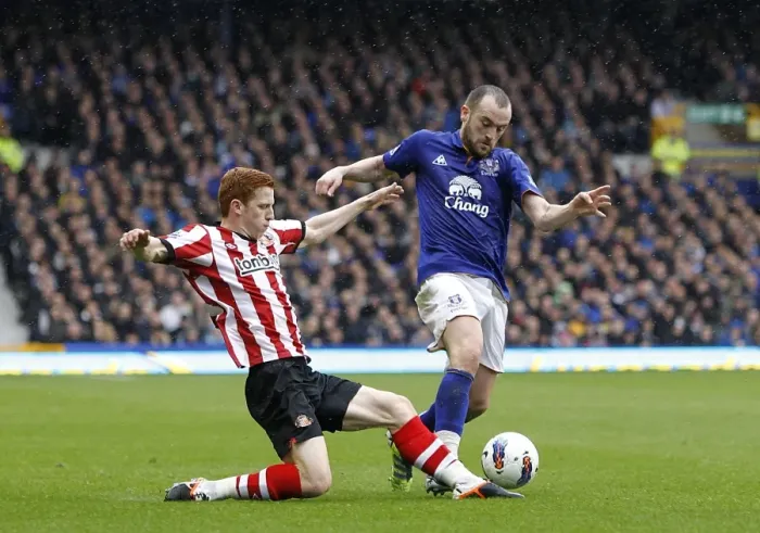 Framed Print : Barclays Premier League - Everton v Sunderland - Goodison Park