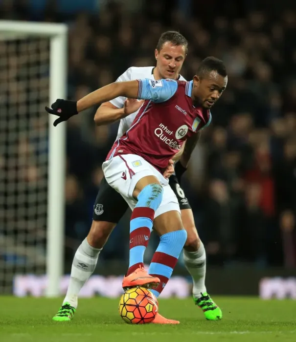 Framed Print : Battle for the Ball: Ayew vs Jagielka - Aston Villa vs Everton in the Premier League Framed Print : Battle for the Ball: Ayew vs Jagielka - Aston Villa vs Everton in the Premier League