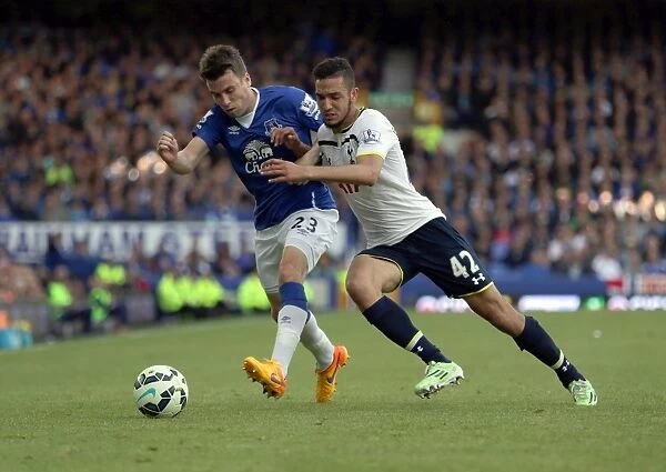 Battle for the Ball: Coleman vs. Bentaleb - Everton vs. Tottenham Football Rivalry