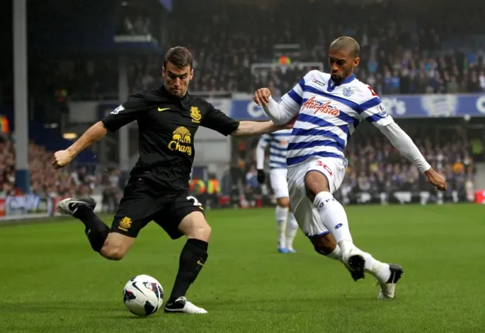 Framed Print : Battle for the Ball: Coleman vs. Traore - Everton vs. Queens Park Rangers, Premier League 2012 Framed Print : Battle for the Ball: Coleman vs. Traore - Everton vs. Queens Park Rangers, Premier League 2012