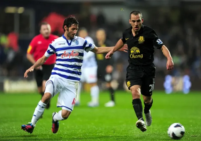 Framed Print : Battle for the Ball: Granero vs. Osman - Queens Park Rangers vs. Everton, Premier League 2012 Framed Print : Battle for the Ball: Granero vs. Osman - Queens Park Rangers vs. Everton, Premier League 2012