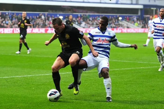 Framed Print : Battle for the Ball: Jagielka vs Hoilett in Everton's Draw with Queens Park Rangers (BPL 2012) Framed Print : Battle for the Ball: Jagielka vs Hoilett in Everton's Draw with Queens Park Rangers (BPL 2012)