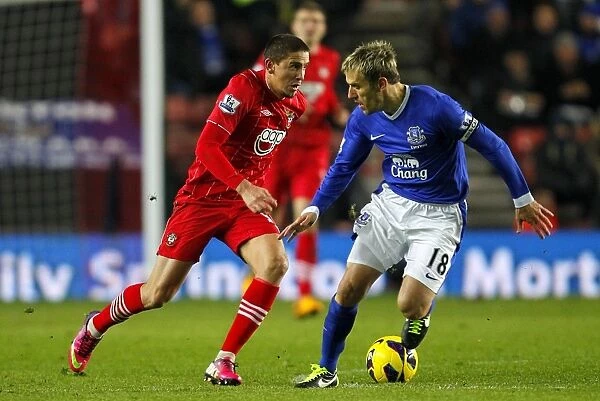 Battle for the Ball: Neville vs. Ramirez - Southampton vs. Everton, Premier League (21-01-2013)