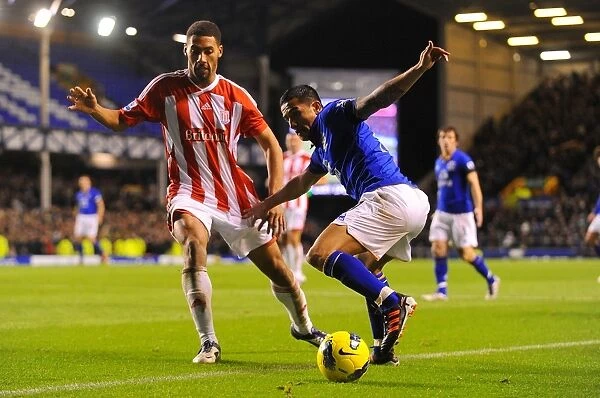 Battle for the Ball: Tim Cahill vs. Ryan Shotton - Everton vs. Stoke City, Barclays Premier League (Goodison Park, 2011)