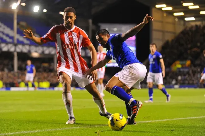 Framed Print : Battle for the Ball: Tim Cahill vs. Ryan Shotton - Everton vs. Stoke City, Barclays Premier League (Goodison Park, 2011) Framed Print : Battle for the Ball: Tim Cahill vs. Ryan Shotton - Everton vs. Stoke City, Barclays Premier League (Goodison Park, 2011)