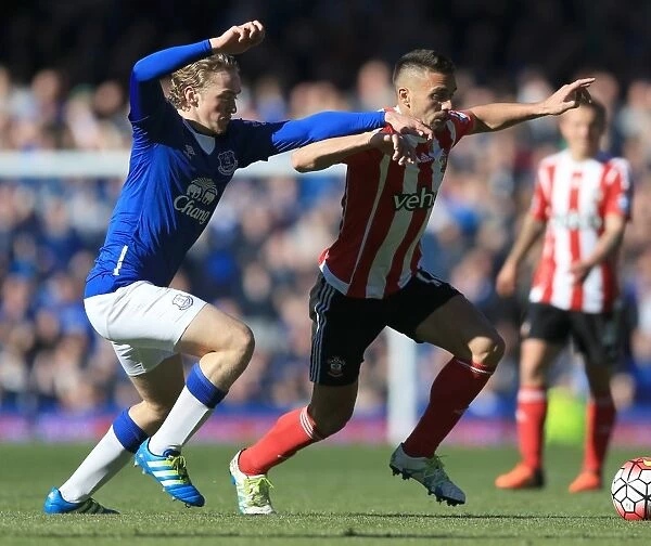 Battle for the Ball: Tom Davies vs. Dusan Tadic - Everton vs. Southampton Rivalry