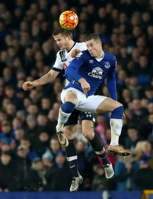 Framed Print : Battle at Goodison Park: Dier vs. Barkley - A Premier League Clash Framed Print : Battle at Goodison Park: Dier vs. Barkley - A Premier League Clash