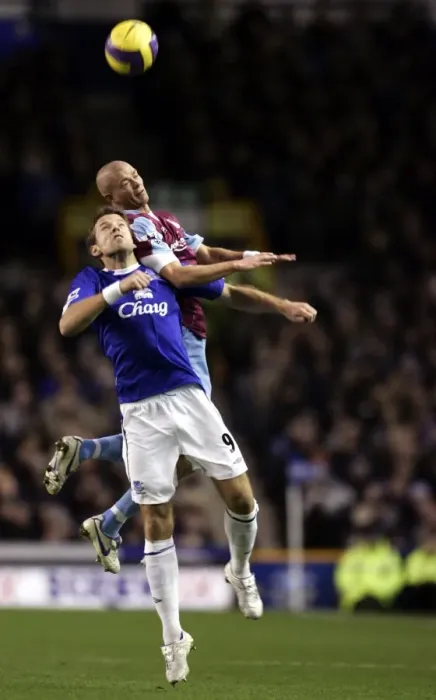Framed Print : A Battle at Goodison Park: Konchesky vs Beattie (December 3, 2006) - Everton vs West Ham United Framed Print : A Battle at Goodison Park: Konchesky vs Beattie (December 3, 2006) - Everton vs West Ham United