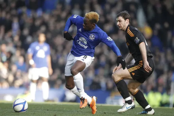 Framed Print : A Battle at Goodison Park: Louis Saha vs Branislav Ivanovic - FA Cup Fourth Round Clash (January 2011) Framed Print : A Battle at Goodison Park: Louis Saha vs Branislav Ivanovic - FA Cup Fourth Round Clash (January 2011)