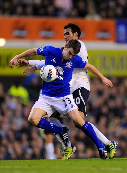 Framed Print : Battle at Goodison Park: Sandro vs. Coleman - Premier League Clash (10 March 2012)