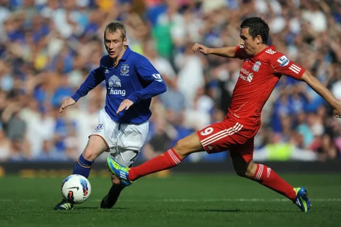 Framed Print : Battle at Goodison Park: Stewart Downing vs. Tony Hibbert - Everton vs. Liverpool, Premier League (2011): A Clash of Determination Framed Print : Battle at Goodison Park: Stewart Downing vs. Tony Hibbert - Everton vs. Liverpool, Premier League (2011): A Clash of Determination