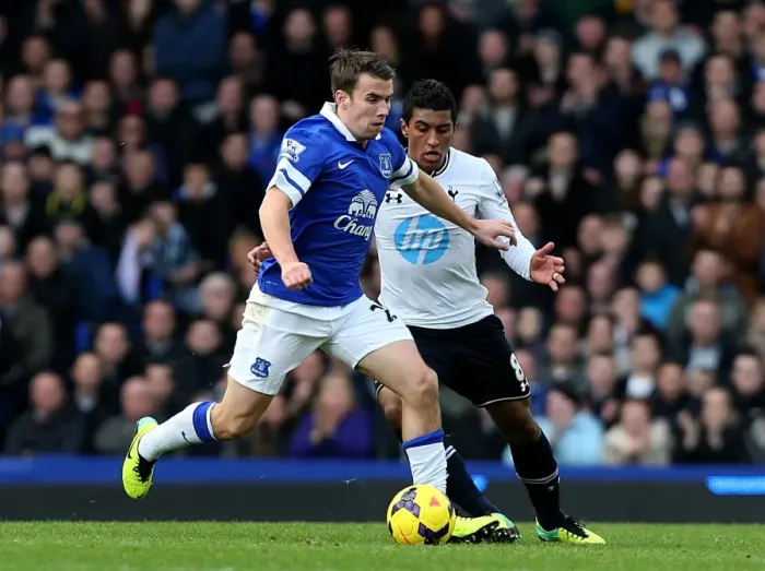Framed Print : Battle at Goodison Park: A Tactical Stalemate - Seamus Coleman vs. Paulinho (Everton 0-0 Tottenham Hotspur, November 2013) Framed Print : Battle at Goodison Park: A Tactical Stalemate - Seamus Coleman vs. Paulinho (Everton 0-0 Tottenham Hotspur, November 2013)