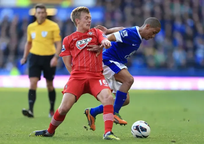 Framed Print : Battle at Goodison Park: Ward-Prowse vs. Pienaar - Everton's Triumph over Southampton (BPL 2012) Framed Print : Battle at Goodison Park: Ward-Prowse vs. Pienaar - Everton's Triumph over Southampton (BPL 2012)