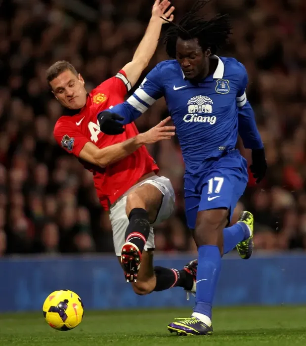 Framed Print : Battle at Old Trafford: Lukaku vs Vidic - Everton's Surprising Victory (December 2013) Framed Print : Battle at Old Trafford: Lukaku vs Vidic - Everton's Surprising Victory (December 2013)
