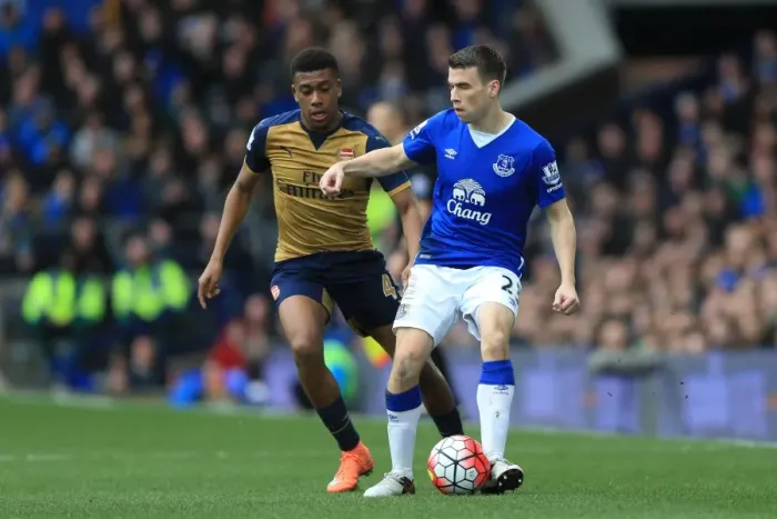 Framed Print : Battle for Supremacy: Iwobi vs. Coleman at Goodison Park - Everton vs. Arsenal, Barclays Premier League Framed Print : Battle for Supremacy: Iwobi vs. Coleman at Goodison Park - Everton vs. Arsenal, Barclays Premier League
