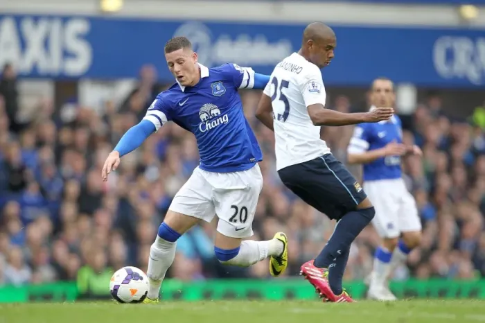 Framed Print : Battleground Goodison: Fernandinho vs. Barkley - Ever vs. City's Intense Clash, Premier League 2014 Framed Print : Battleground Goodison: Fernandinho vs. Barkley - Ever vs. City's Intense Clash, Premier League 2014