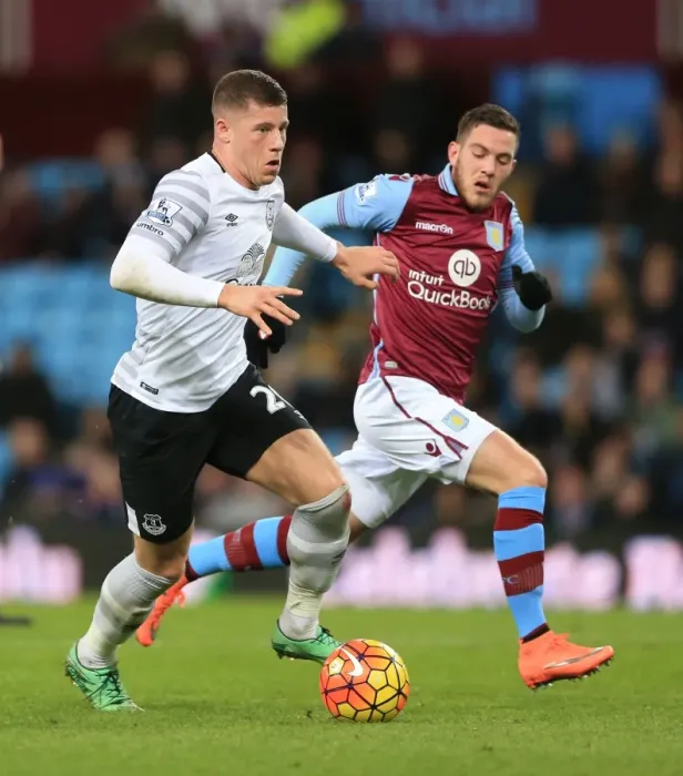 Framed Print : Battleground Villa Park: Veretout vs. Barkley - Aston Villa vs. Everton, Premier League Framed Print : Battleground Villa Park: Veretout vs. Barkley - Aston Villa vs. Everton, Premier League