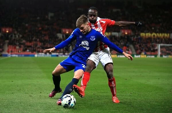Battling for Control: Moses vs. Garbutt in Stoke City vs. Everton Premier League Clash