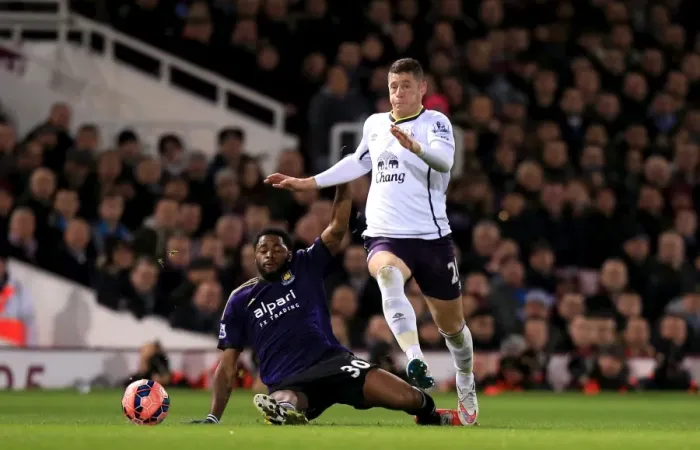 Framed Print : Battling for the FA Cup: A Clash between Ross Barkley and Alex Song