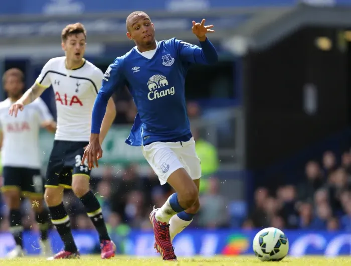Framed Print : Brendan Galloway in Action: Everton vs. Tottenham Hotspur - Barclays Premier League, Goodison Park Framed Print : Brendan Galloway in Action: Everton vs. Tottenham Hotspur - Barclays Premier League, Goodison Park