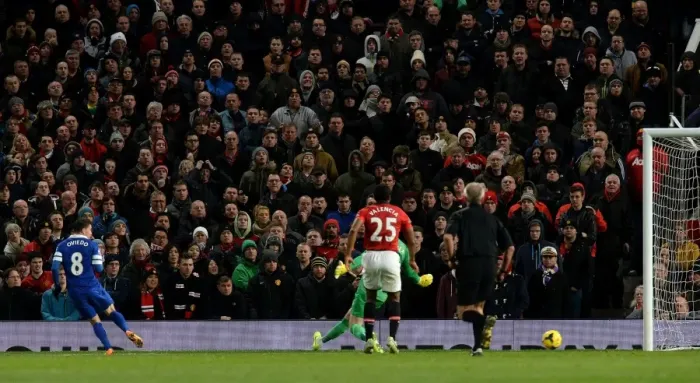 Framed Print : Bryan Oviedo's Upset: Everton's Historic Win at Old Trafford (1-0 vs Manchester United, Barclays Premier League)