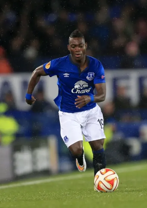 Framed Print : Christian Atsu in Action: Everton vs FK Krasnodar, UEFA Europa League Group H - Goodison Park