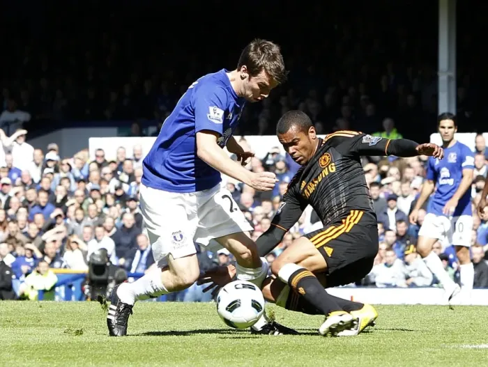 Framed Print : Clash at Goodison Park: Coleman vs. Cole - Everton vs. Chelsea, Premier League Showdown (22 May 2011) Framed Print : Clash at Goodison Park: Coleman vs. Cole - Everton vs. Chelsea, Premier League Showdown (22 May 2011)