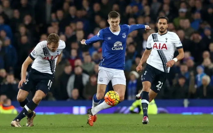 Framed Print : Clash at Goodison Park: Harry Kane vs. John Stones - Premier League Showdown Framed Print : Clash at Goodison Park: Harry Kane vs. John Stones - Premier League Showdown