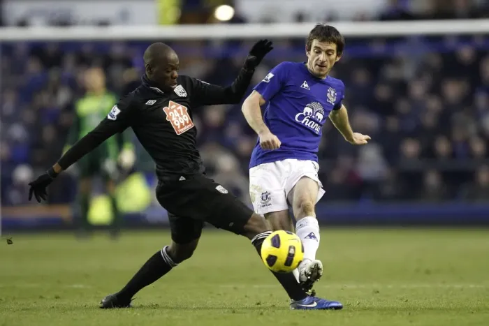 Framed Print : Clash at Goodison Park: Mulumbu vs. Baines - A Premier League Battle (November 2010) Framed Print : Clash at Goodison Park: Mulumbu vs. Baines - A Premier League Battle (November 2010)