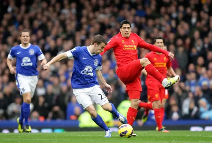 Framed Print : Clash at Goodison Park: Suarez vs. Coleman - Everton vs. Liverpool (28-10-2012) - A Battle for Supremacy Framed Print : Clash at Goodison Park: Suarez vs. Coleman - Everton vs. Liverpool (28-10-2012) - A Battle for Supremacy