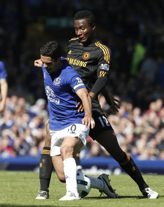 Framed Print : Clash of the Maestros: Arteta vs. John Mikel Obi - Everton vs. Chelsea (May 22, 2011, Goodison Park) Framed Print : Clash of the Maestros: Arteta vs. John Mikel Obi - Everton vs. Chelsea (May 22, 2011, Goodison Park)