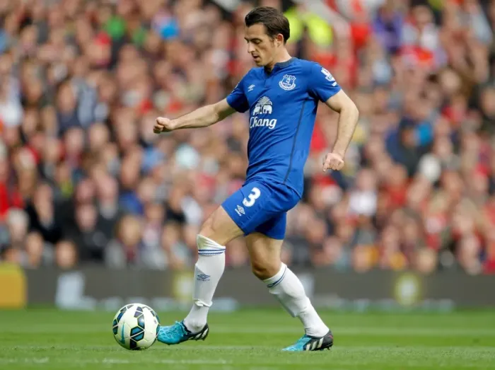 Framed Print : Clash at Old Trafford: Leighton Baines vs. Manchester United Framed Print : Clash at Old Trafford: Leighton Baines vs. Manchester United