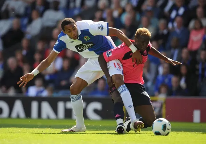 Framed Print : Clash on the Pitch: Nzonzi vs. Saha - A Premier League Battle at Ewood Park (August 14, 2010) Framed Print : Clash on the Pitch: Nzonzi vs. Saha - A Premier League Battle at Ewood Park (August 14, 2010)