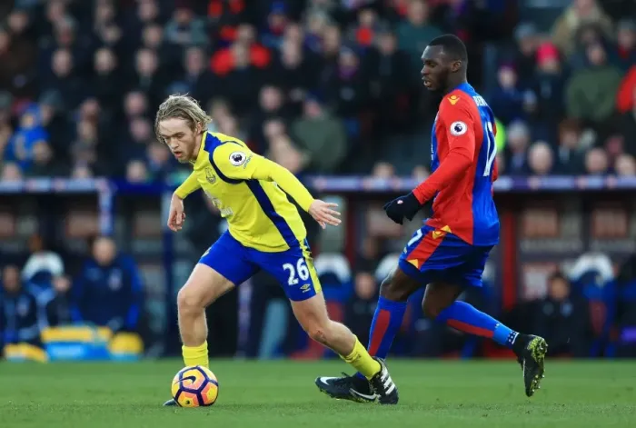 Framed Print : Clash at Selhurst Park: Tom Davies vs. Christian Benteke - Premier League Showdown between Everton and Crystal Palace Framed Print : Clash at Selhurst Park: Tom Davies vs. Christian Benteke - Premier League Showdown between Everton and Crystal Palace