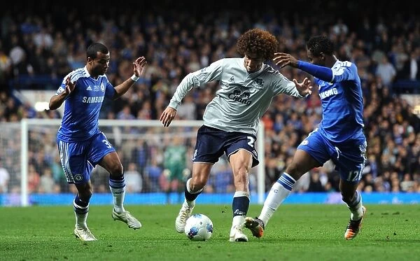Clash at Stamford Bridge: Mikel, Cole vs. Fellaini - A Premier League Battle (15 October 2011)
