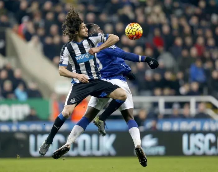 Framed Print : Coloccini vs. Lukaku: A Premier League Showdown at St. James Park