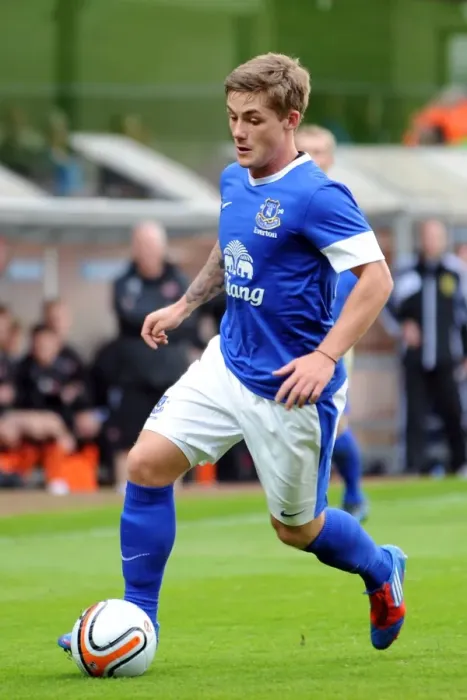 Framed Print : Conor McAleny in Action: Everton's Pre-Season Thriller at Tannadice Park Against Dundee United Framed Print : Conor McAleny in Action: Everton's Pre-Season Thriller at Tannadice Park Against Dundee United