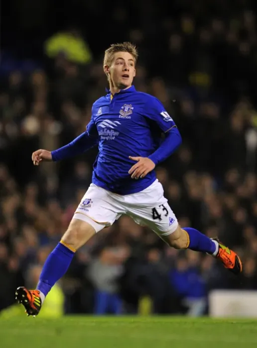 Framed Print : Conor McAleny's Game-Winning Goal: Everton Triumphs Over Norwich City (17 December 2011)