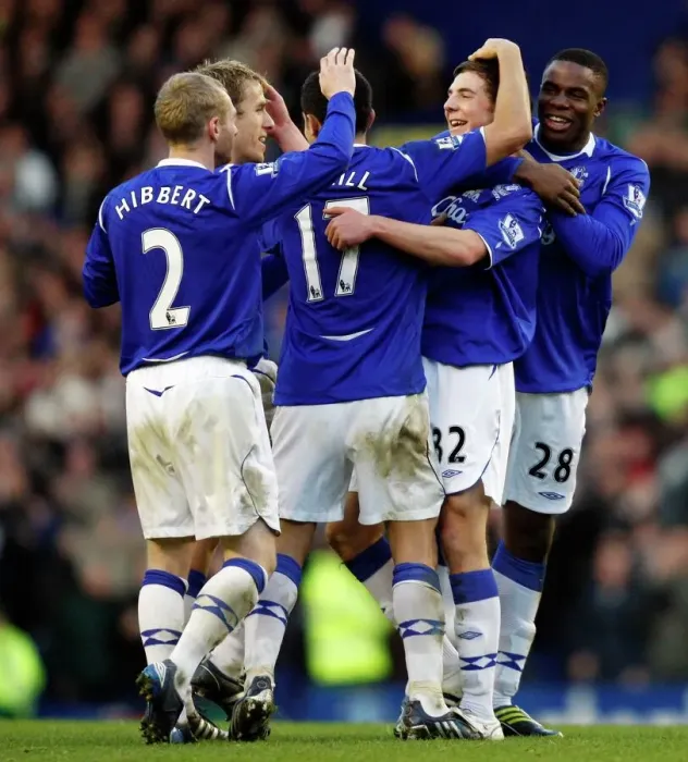 Framed Print : Dan Gosling Scores Third Goal for Everton against Sunderland in Barclays Premier League (28 / 12 / 08) Framed Print : Dan Gosling Scores Third Goal for Everton against Sunderland in Barclays Premier League (28 / 12 / 08)
