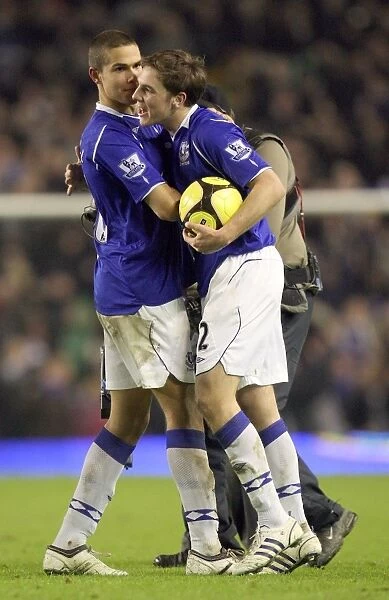 Dan Gosling Scores the Thrilling First Goal: Everton vs. Liverpool FA Cup Fourth Round Replay, Goodison Park, 2009