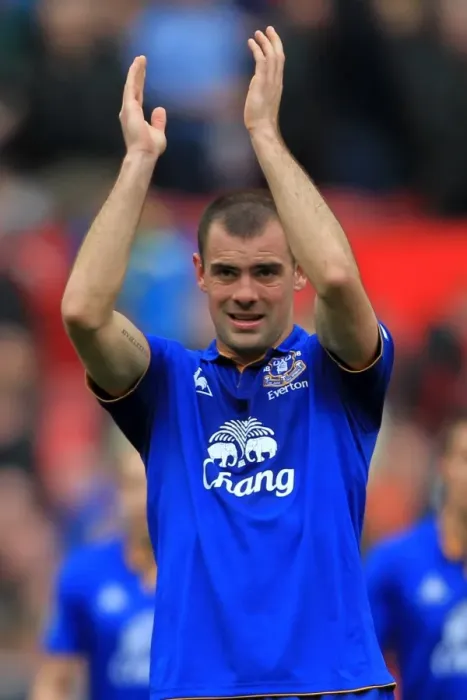 Framed Print : Darron Gibson's Emotional Farewell: Everton's Unforgettable Moment at Old Trafford (April 2012, Premier League) Framed Print : Darron Gibson's Emotional Farewell: Everton's Unforgettable Moment at Old Trafford (April 2012, Premier League)
