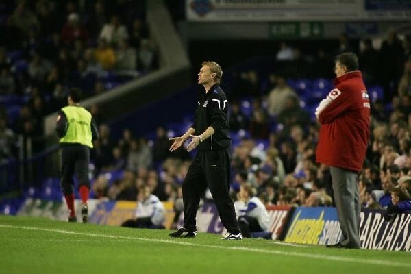 David Moyes. Moyes is left frustrated on the touchline
